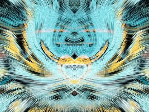 Design element for graphics Visionary surreal artworks Fractal Wall Art Des.. Illustrazione stock