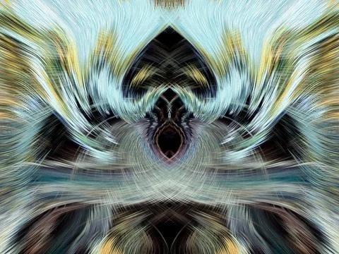 Design element for graphics Visionary surreal artworks Fractal Wall Art Des.. Stock Illustration