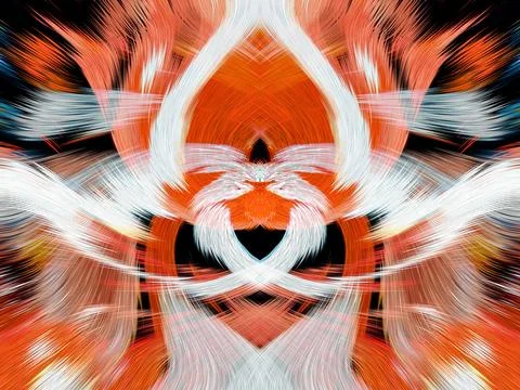 Design element for graphics Visionary surreal artworks Fractal Wall Art Des.. Illustrazione stock