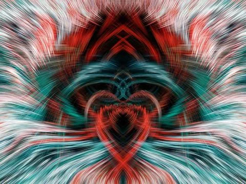 Design element for graphics Visionary surreal artworks Fractal Wall Art Des.. Illustrazione stock