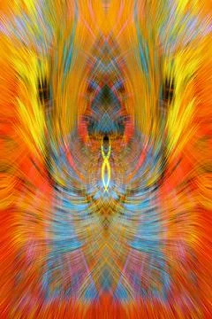 Design element for graphics Visionary surreal artworks Fractal Wall Art Des.. Stock Illustration