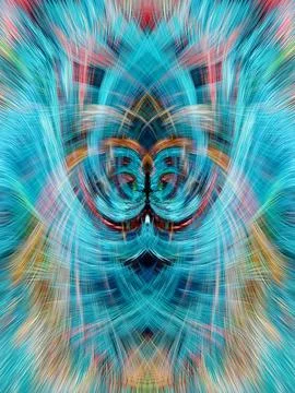 Design element for graphics Visionary surreal artworks Fractal Wall Art Des.. Stock Illustration