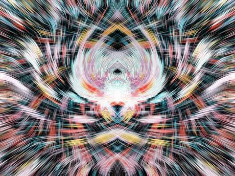 Design element for graphics Visionary surreal artworks Fractal Wall Art Des.. 스톡 일러스트