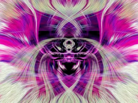 Design element for graphics Visionary surreal artworks Fractal Wall Art Des.. Illustrazione stock