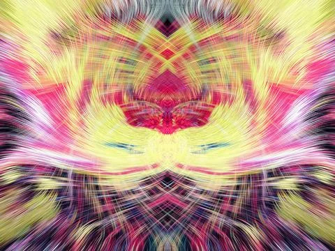 Design element for graphics Visionary surreal artworks Fractal Wall Art Des.. Stock Illustration