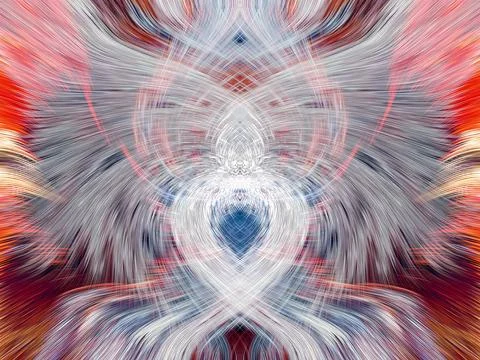 Design element for graphics Visionary surreal artworks Fractal Wall Art Des.. 스톡 일러스트