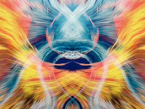 Design element for graphics Visionary surreal artworks Fractal Wall Art Des.. 스톡 일러스트