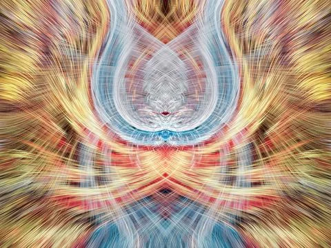 Design element for graphics Visionary surreal artworks Fractal Wall Art Des.. 스톡 일러스트