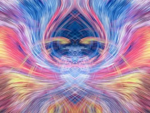 Design element for graphics Visionary surreal artworks Fractal Wall Art Des.. Stock Illustration