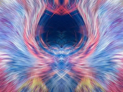 Design element for graphics Visionary surreal artworks Fractal Wall Art Des.. Illustrazione stock