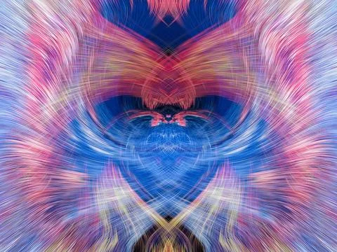 Design element for graphics Visionary surreal artworks Fractal Wall Art Des.. Stock Illustration