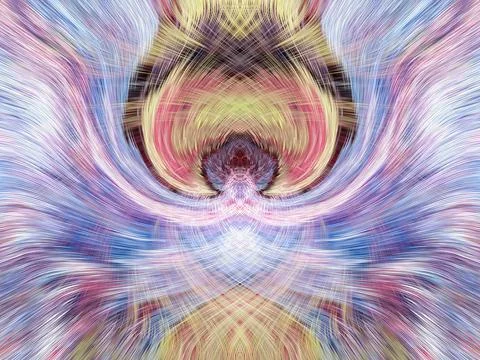 Design element for graphics Visionary surreal artworks Fractal Wall Art Des.. Illustrazione stock