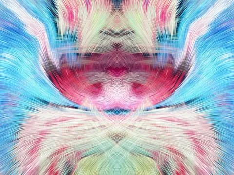 Design element for graphics Visionary surreal artworks Fractal Wall Art Des.. Stock Illustration