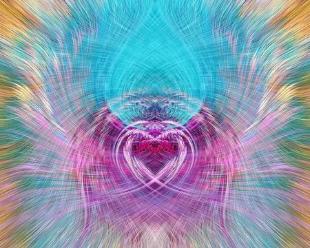 Design element for graphics Visionary surreal artworks Fractal Wall Art Des.. Stock Illustration