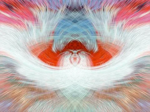 Design element for graphics Visionary surreal artworks Fractal Wall Art Des.. Stock Illustration