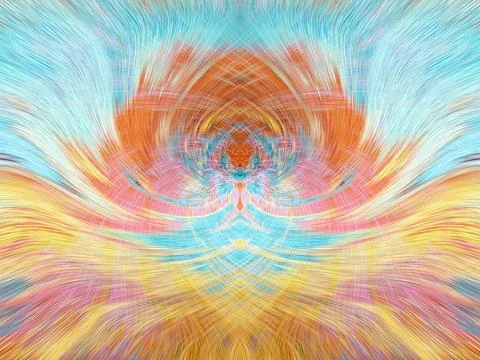 Design element for graphics Visionary surreal artworks Fractal Wall Art Des.. Illustrazione stock