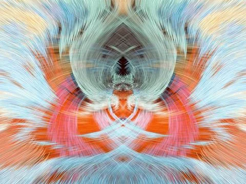 Design element for graphics Visionary surreal artworks Fractal Wall Art Des.. Stock Illustration
