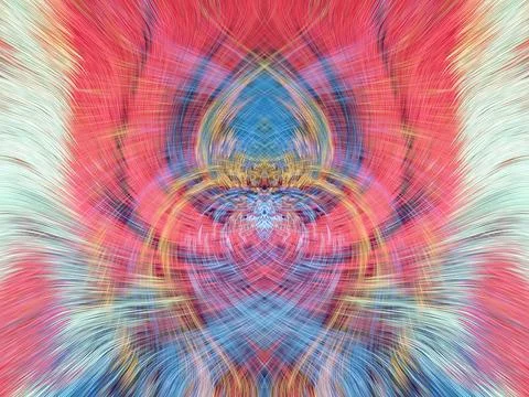 Design element for graphics Visionary surreal artworks Fractal Wall Art Des.. Stockillustratie