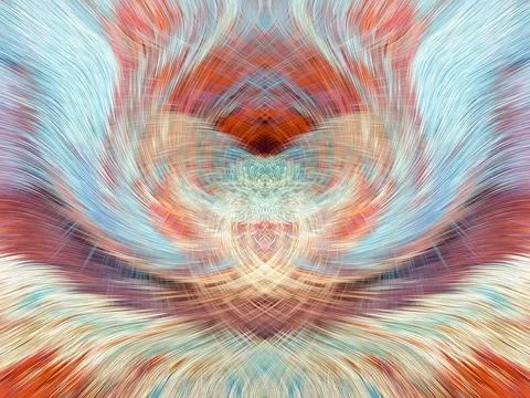 Design element for graphics Visionary surreal artworks Fractal Wall Art Des.. Stock Illustration