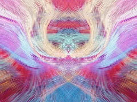 Design element for graphics Visionary surreal artworks Fractal Wall Art Des.. Stockillustratie