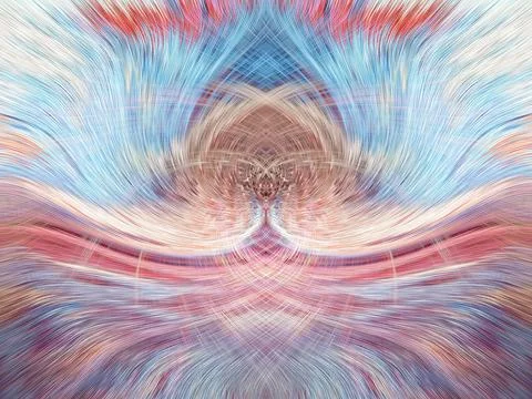 Design element for graphics Visionary surreal artworks Fractal Wall Art Des.. Stock Illustration