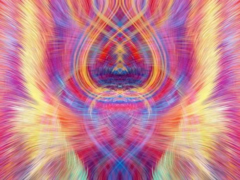 Design element for graphics Visionary surreal artworks Fractal Wall Art Des.. イラスト素材