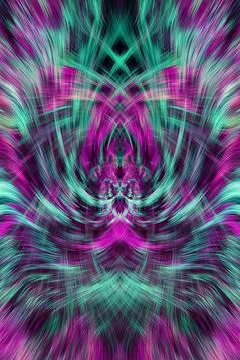 Design element for graphics Visionary surreal artworks Fractal Wall Art Des.. 스톡 일러스트