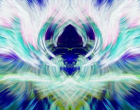 Design element for graphics Visionary surreal artworks Fractal Wall Art Des.. 스톡 일러스트