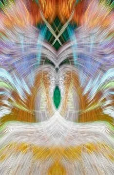 Design element for graphics Visionary surreal artworks Fractal Wall Art Des.. Stock Illustration