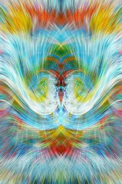 Design element for graphics Visionary surreal artworks Fractal Wall Art Des.. Stock Illustration