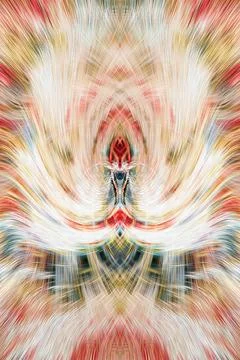 Design element for graphics Visionary surreal artworks Fractal Wall Art Des.. 스톡 일러스트