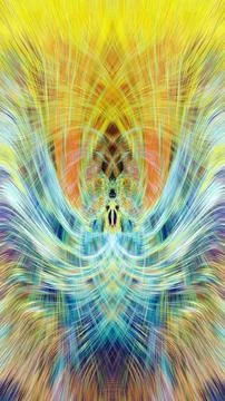 Design element for graphics Visionary surreal artworks Fractal Wall Art Des.. Stockillustratie