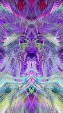 Design element for graphics Visionary surreal artworks Fractal Wall Art Des.. Stock Illustration