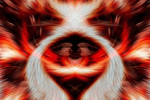 Design element for graphics Visionary surreal artworks Fractal Wall Art Des.. Stock Illustration