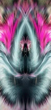 Design element for graphics Visionary surreal artworks Fractal Wall Art Des.. Stock Illustration