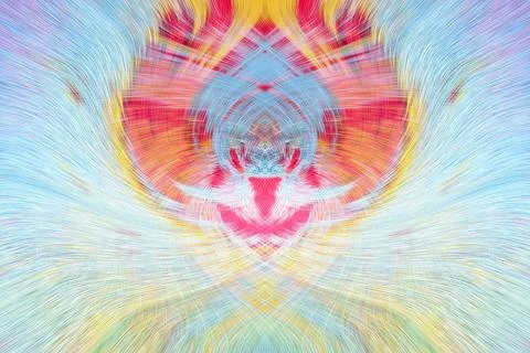 Design element for graphics Visionary surreal artworks Fractal Wall Art Des.. Stock Illustration