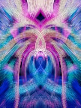 Design element for graphics Visionary surreal artworks Fractal Wall Art Des.. Ilustración de archivo