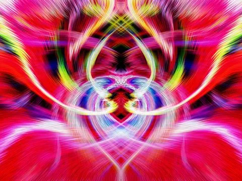 Design element for graphics Visionary surreal artworks Fractal Wall Art Des.. Stockillustratie