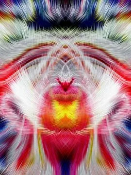 Design element for graphics Visionary surreal artworks Fractal Wall Art Des.. Stock Illustration