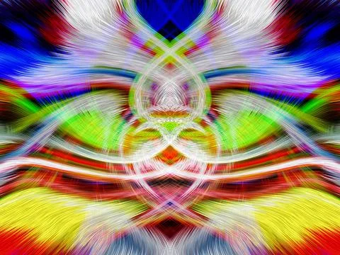 Design element for graphics Visionary surreal artworks Fractal Wall Art Des.. Illustrazione stock