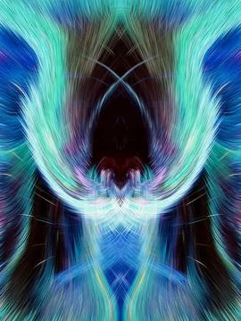 Design element for graphics Visionary surreal artworks Fractal Wall Art Des.. Illustrazione stock