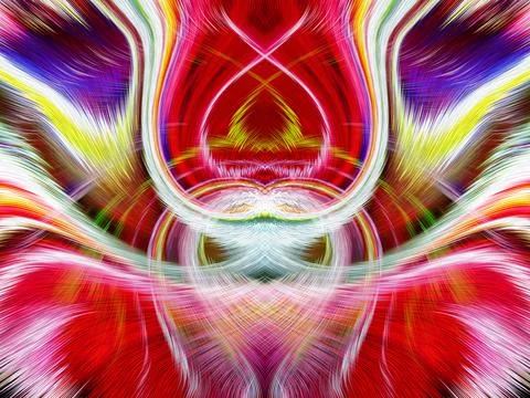 Design element for graphics Visionary surreal artworks Fractal Wall Art Des.. Stock Illustration