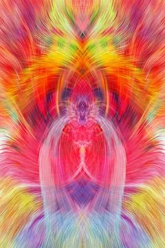 Design element for graphics Visionary surreal artworks Fractal Wall Art Des.. Stock Illustration