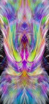 Design element for graphics Visionary surreal artworks Fractal Wall Art Des.. Stock Illustration