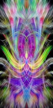 Design element for graphics Visionary surreal artworks Fractal Wall Art Des.. Stock Illustration
