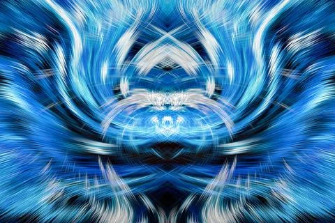 Design element for graphics Visionary surreal artworks Fractal Wall Art Des.. 스톡 일러스트