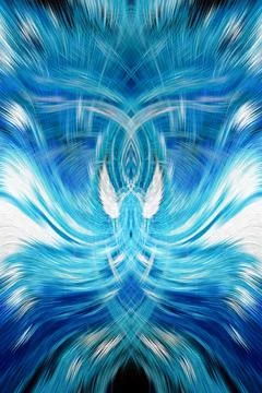 Design element for graphics Visionary surreal artworks Fractal Wall Art Des.. Stock Illustration