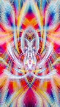 Design element for graphics Visionary surreal artworks Fractal Wall Art Des.. Stock Illustration