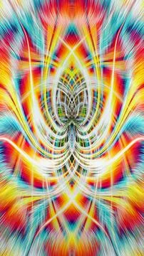 Design element for graphics Visionary surreal artworks Fractal Wall Art Des.. Stock Illustration