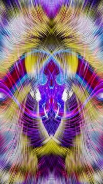 Design element for graphics Visionary surreal artworks Fractal Wall Art Des.. Illustrazione stock